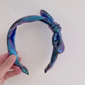 Mermaid Blue & Purple Knotted Girls Headband